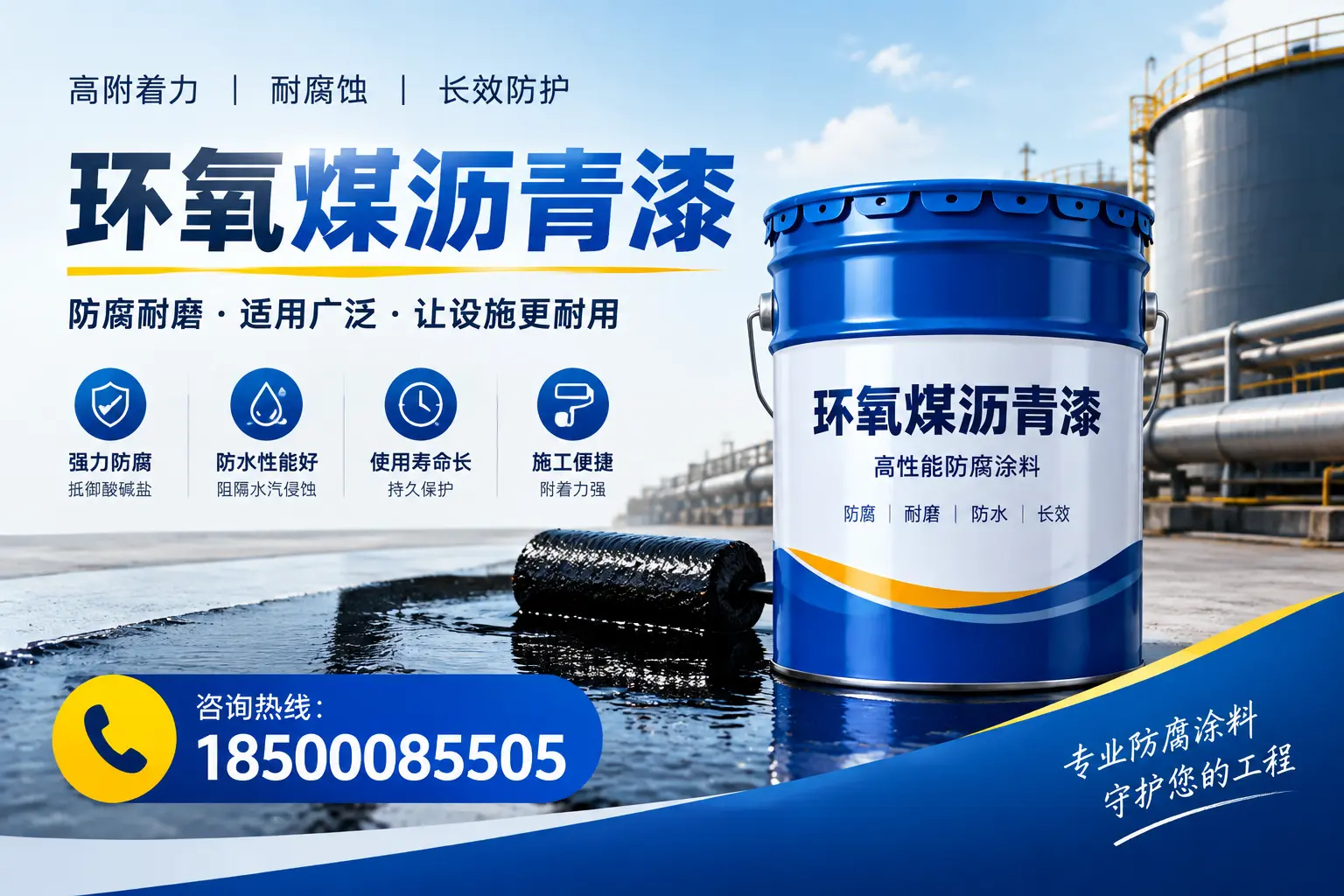 环氧煤沥青漆与其他涂料的对比分析,助力张掖企业决策